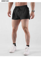 Mens Workout Running 100% nylon Shorts A-474 print logo 38