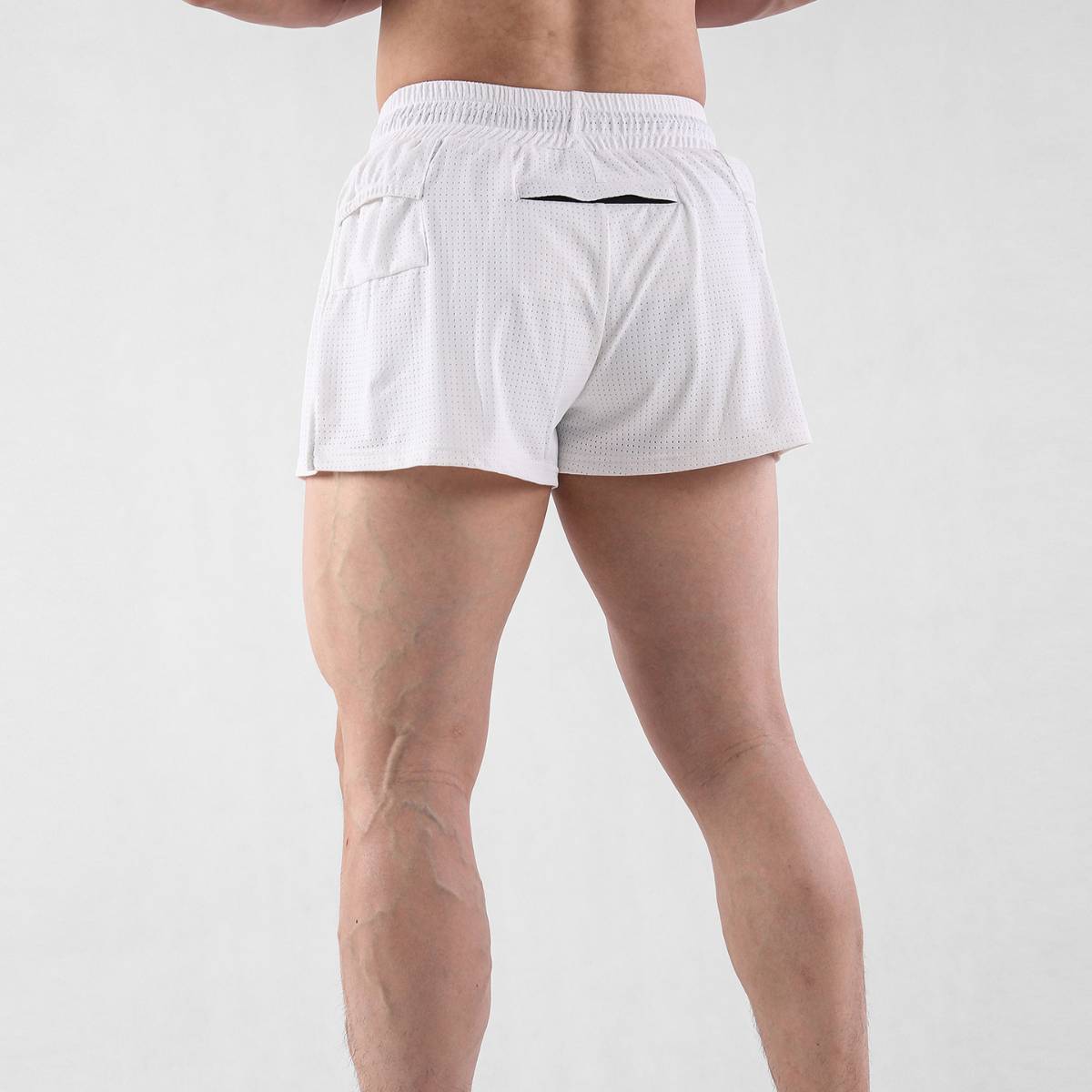 Mens Workout Running 100% nylon Shorts A-474 print logo 23