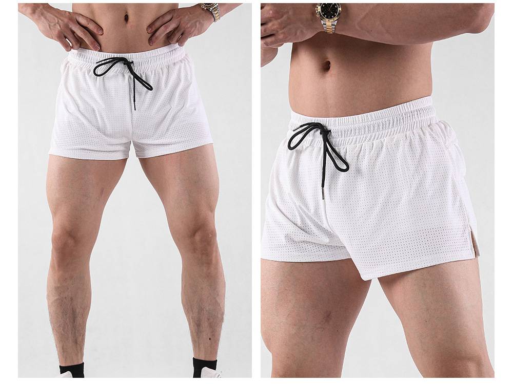 Mens Workout Running 100% nylon Shorts A-474 print logo 35