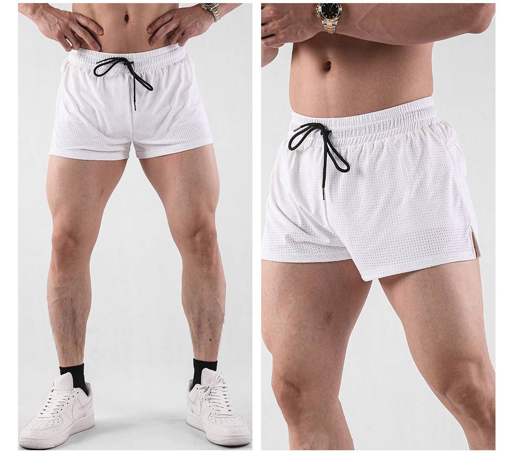 Mens Workout Running 100% nylon Shorts A-474 print logo 36