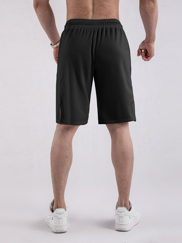 Mens Athletic Gym 100% polyester Shorts A-477 print logo 21