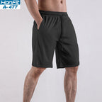 Mens Athletic Gym 100% polyester Shorts A-477 print logo 5