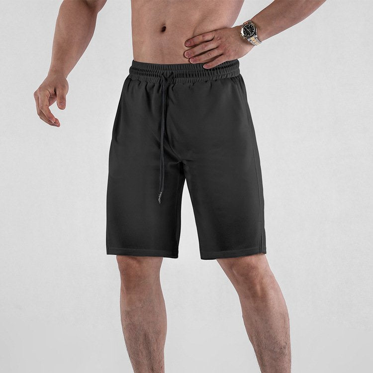 Mens Athletic Gym 100% polyester Shorts A-477 print logo 1