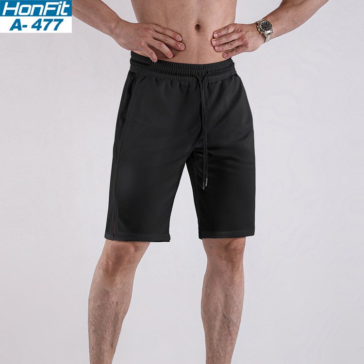 Mens Athletic Gym 100% polyester Shorts A-477 print logo 9