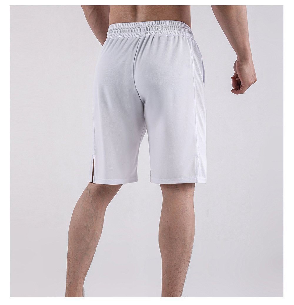 Mens Athletic Gym 100% polyester Shorts A-477 print logo 30