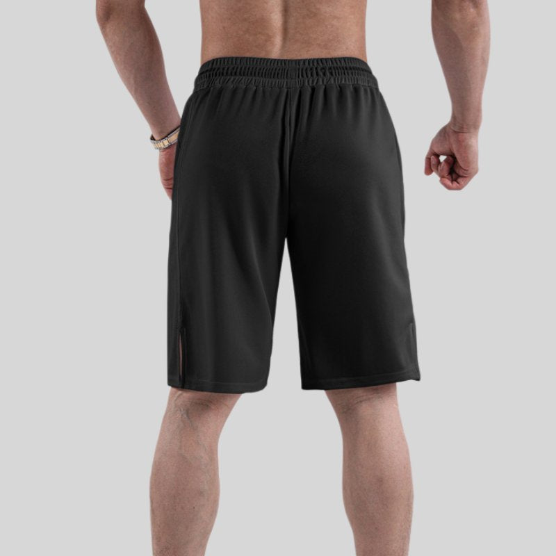 Mens Athletic Gym 100% polyester Shorts A-477 print logo 2