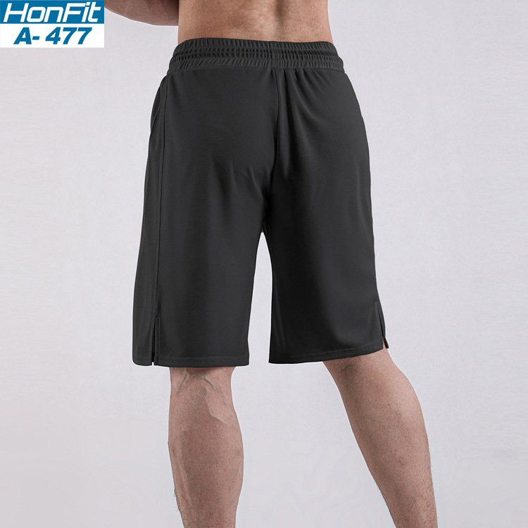 Mens Athletic Gym 100% polyester Shorts A-477 print logo 7