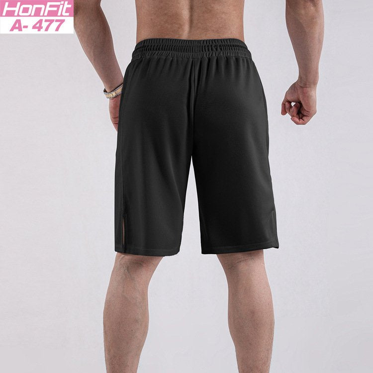 Mens Athletic Gym 100% polyester Shorts A-477 print logo 11