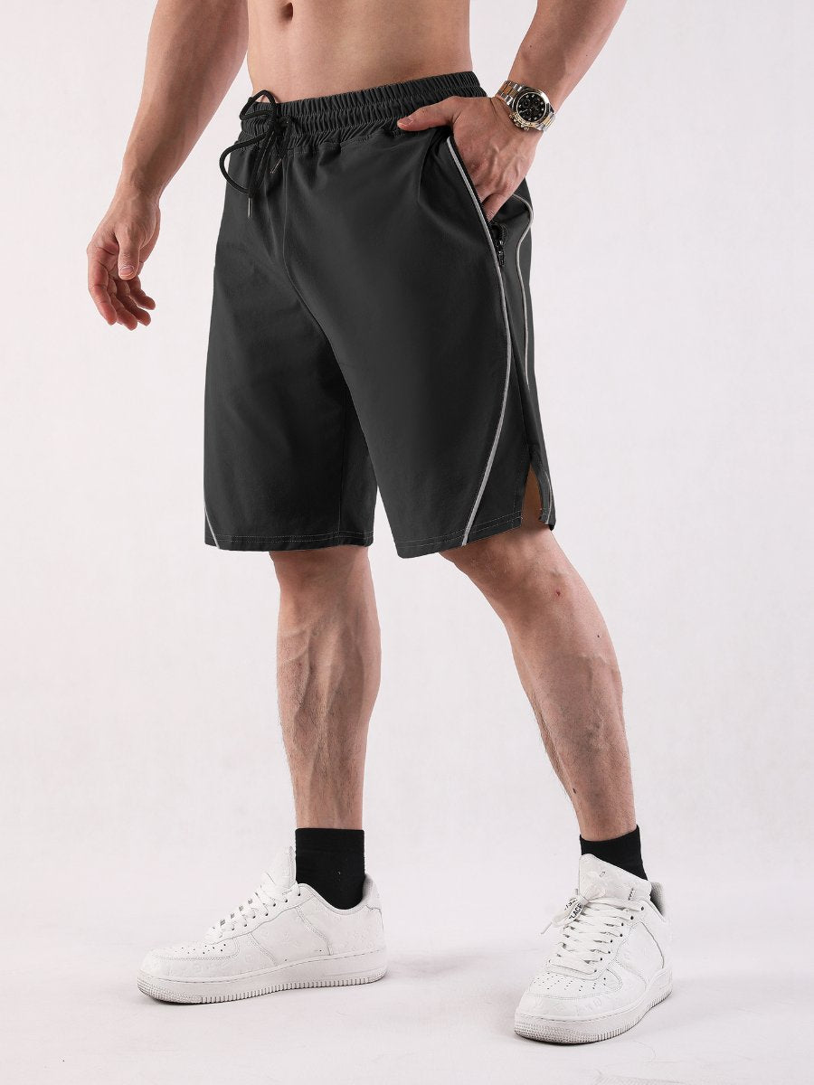 Mens Sports Activewear 100% polyester Shorts A-486 print logo 21