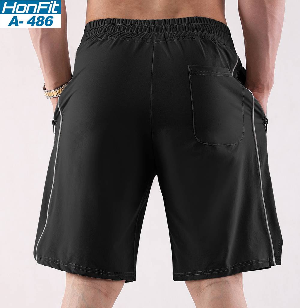 Mens Sports Activewear 100% polyester Shorts A-486 print logo 6