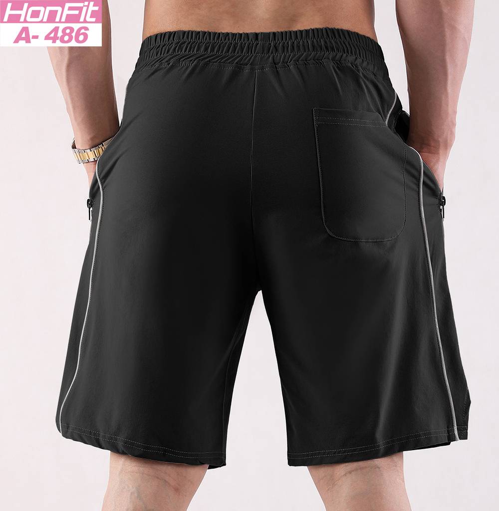 Mens Sports Activewear 100% polyester Shorts A-486 print logo 11