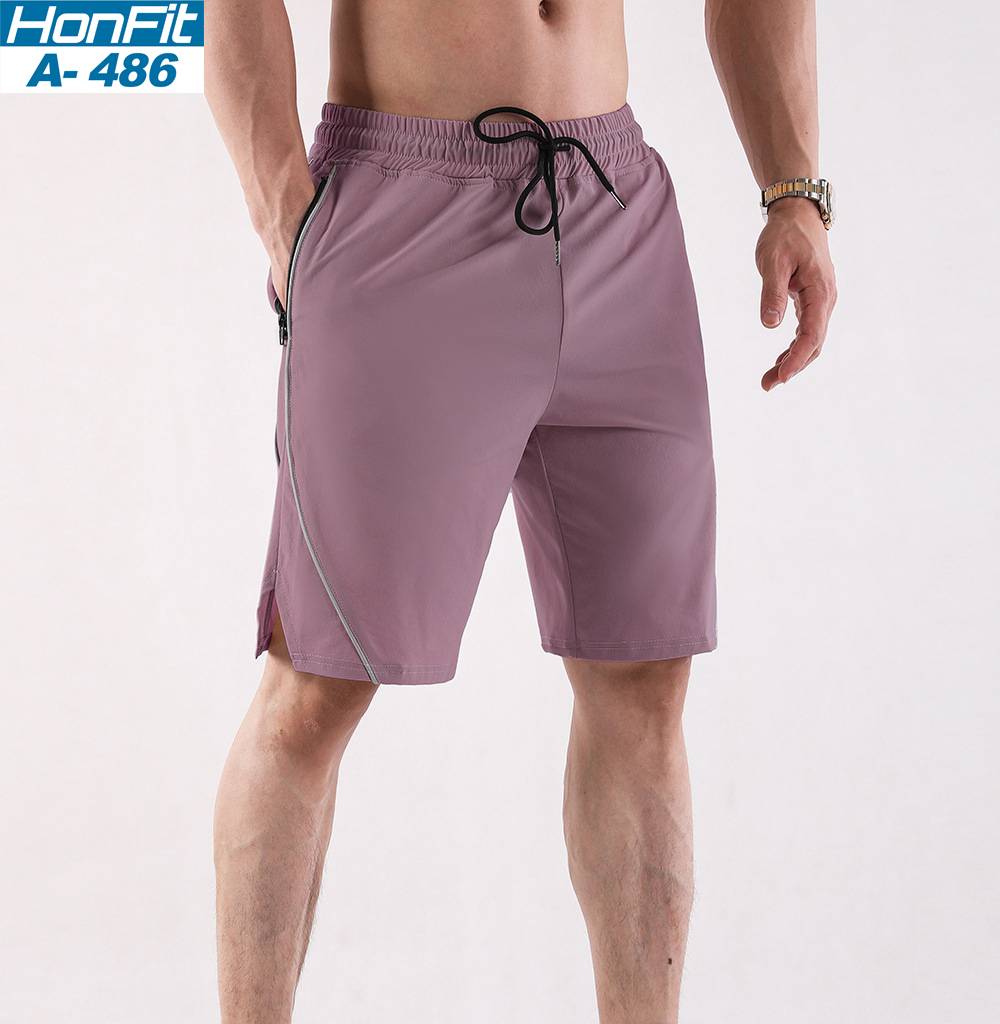 Mens Sports Activewear 100% polyester Shorts A-486 print logo 4