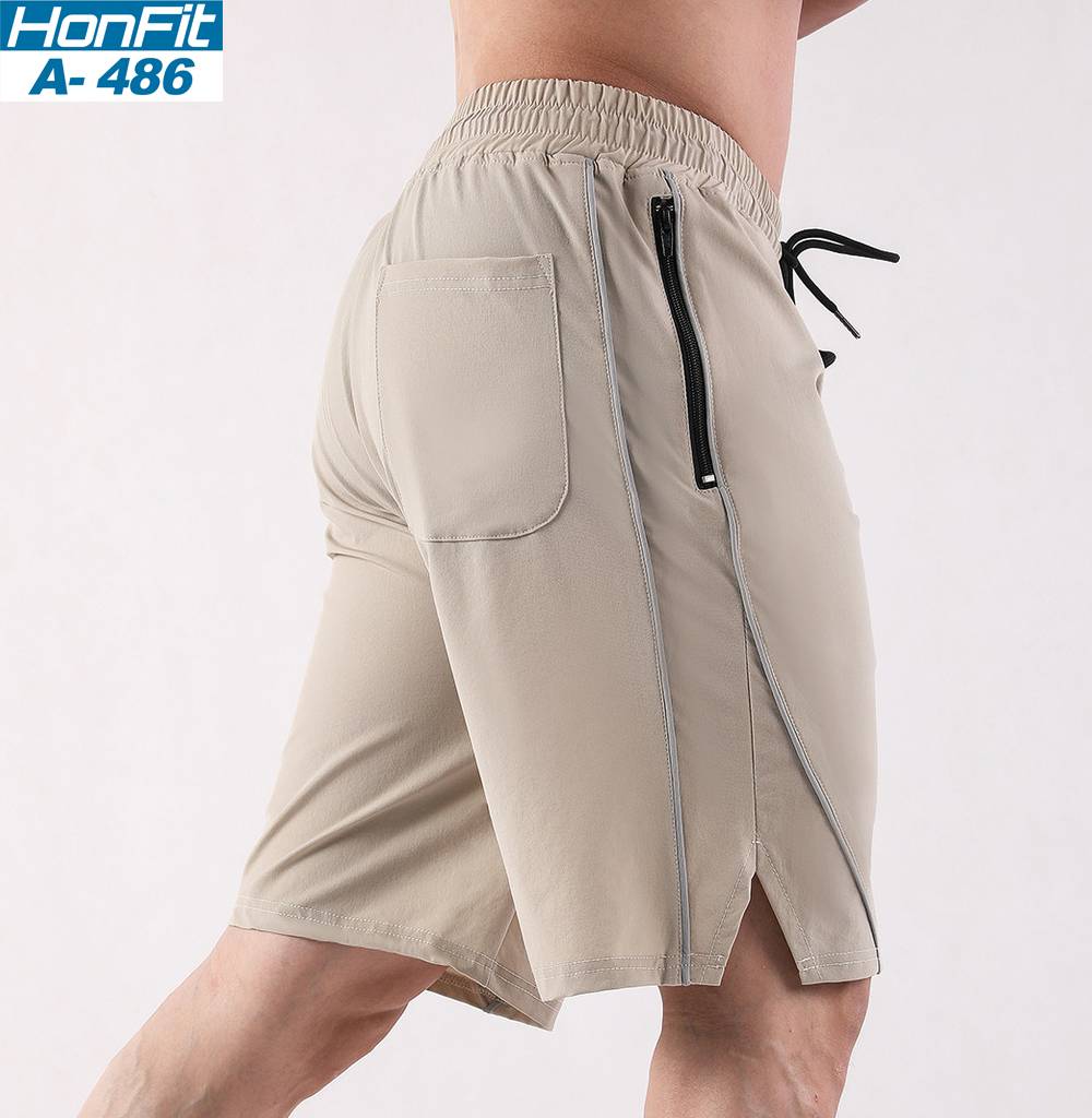 Mens Sports Activewear 100% polyester Shorts A-486 print logo 8