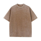 Mens Acid Washed Oversized 100% Cotton T-shirt A27012 print logo 17