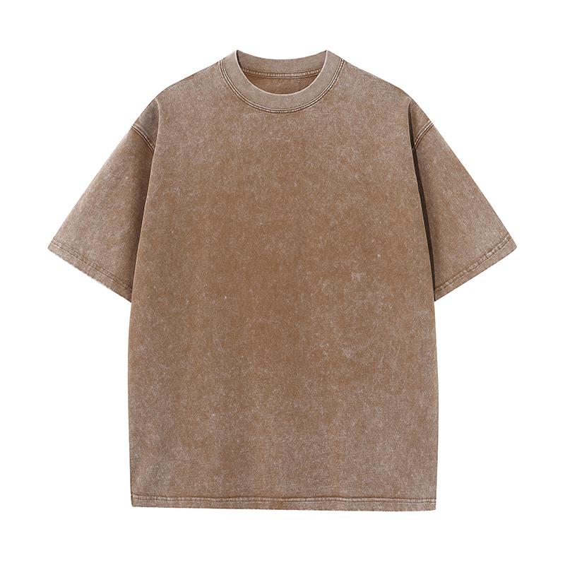 Mens Acid Washed Oversized 100% Cotton T-shirt A27012 print logo 17