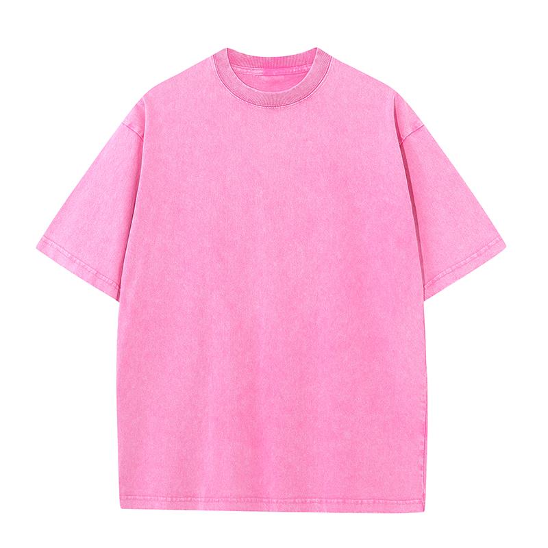 Mens Acid Washed Oversized 100% Cotton T-shirt A27012 print logo 1