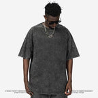 Mens Acid Washed Oversized 100% Cotton T-shirt A27012 print logo 29