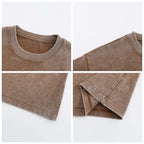 Mens Acid Washed Oversized 100% Cotton T-shirt A27012 print logo 10