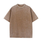 Mens Acid Washed Oversized 100% Cotton T-shirt A27012 print logo 18