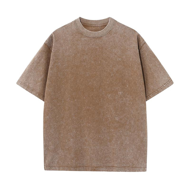 Mens Acid Washed Oversized 100% Cotton T-shirt A27012 print logo 18
