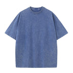 Mens Acid Washed Oversized 100% Cotton T-shirt A27012 print logo 22