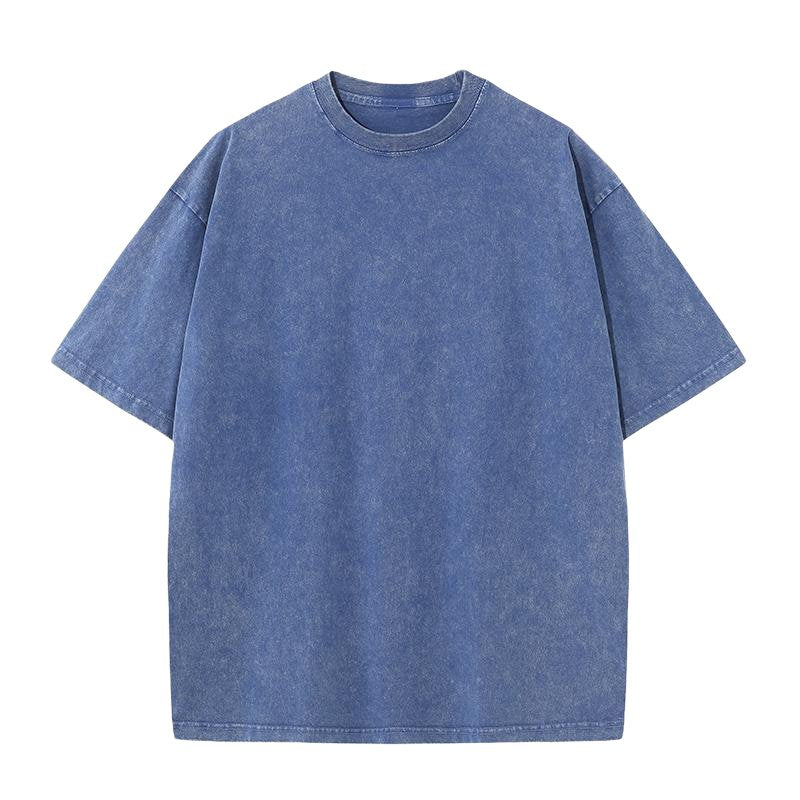 Mens Acid Washed Oversized 100% Cotton T-shirt A27012 print logo 22