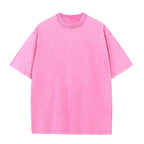 Mens Acid Washed Oversized 100% Cotton T-shirt A27012 print logo 2