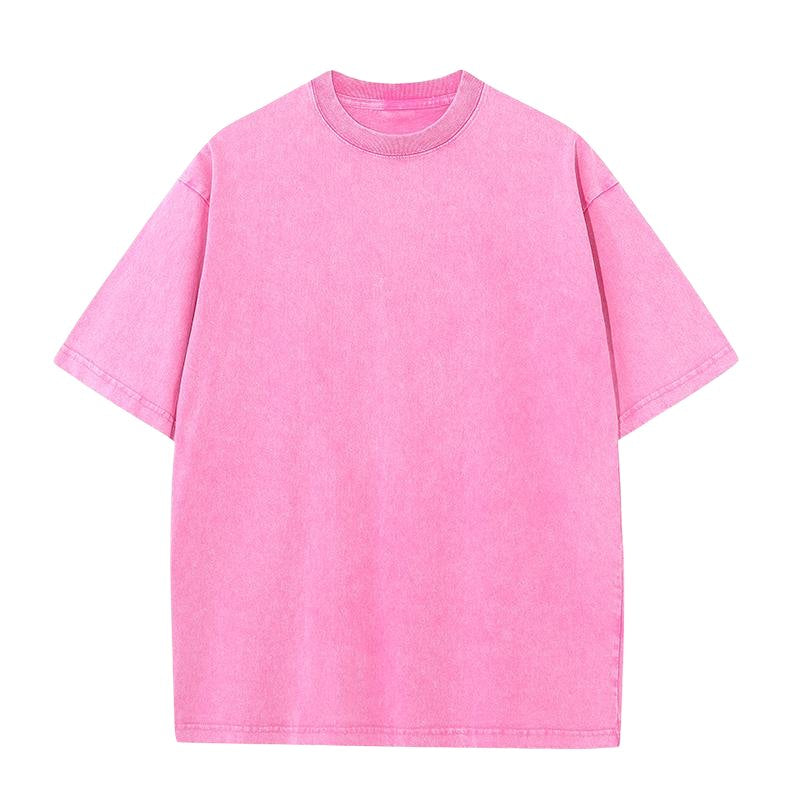 Mens Acid Washed Oversized 100% Cotton T-shirt A27012 print logo 2