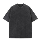 Mens Acid Washed Oversized 100% Cotton T-shirt A27012 print logo 27