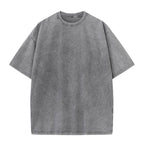 Mens Acid Washed Oversized 100% Cotton T-shirt A27012 print logo 20