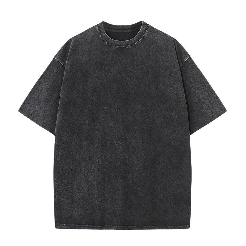 Mens Acid Washed Oversized 100% Cotton T-shirt A27012 print logo 28