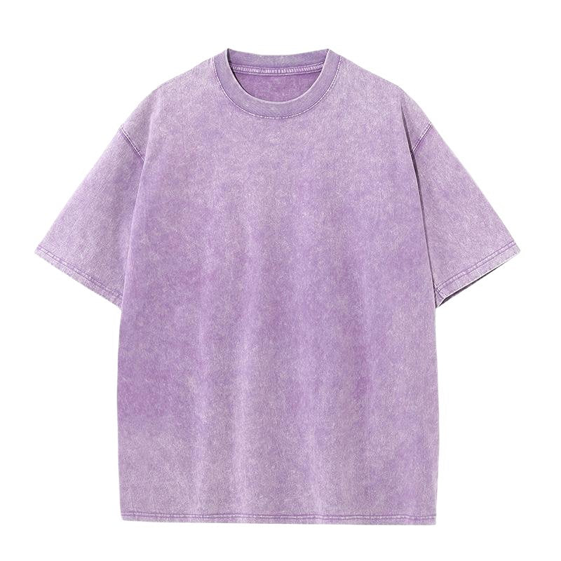 Mens Acid Washed Oversized 100% Cotton T-shirt A27012 print logo 16