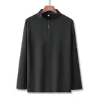 Mens Workout training 88%Polyester   12%Spandex Quarter zip Shirt A3 print logo 6