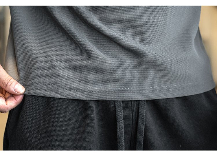 Mens Casual Fitness 95%polyester 5%spandex Quarter Zip Shirt A9103 print logo 17