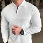 Mens Casual Fitness 95%polyester 5%spandex Quarter Zip Shirt A9103 print logo 13
