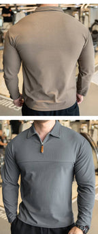 Mens Casual Fitness 95%polyester 5%spandex Quarter Zip Shirt A9103 print logo 19