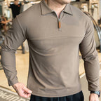 Mens Casual Fitness 95%polyester 5%spandex Quarter Zip Shirt A9103 print logo 15
