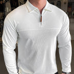 Mens Casual Fitness 95%polyester 5%spandex Quarter Zip Shirt A9103 print logo 12