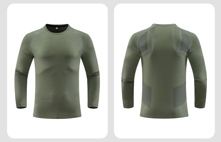 Mens Sports Running 90%Polyester   10%Spandex Long Sleeve Shirt B42113 print logo 30