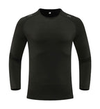Mens Sports Running 90%Polyester   10%Spandex Long Sleeve Shirt B42113 print logo 6