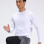 Mens Sports Running 90%Polyester   10%Spandex Long Sleeve Shirt B42113 print logo 22