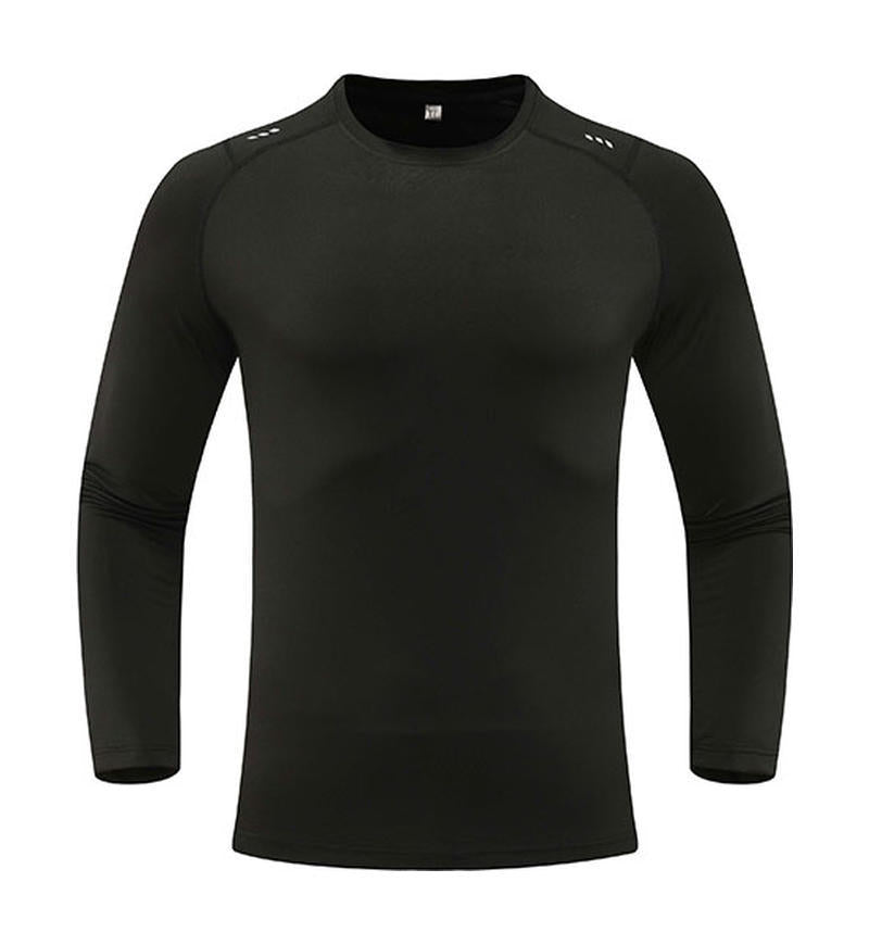 Mens Sports Running 90%Polyester   10%Spandex Long Sleeve Shirt B42113 print logo 15