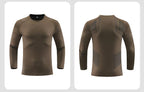 Mens Sports Running 90%Polyester   10%Spandex Long Sleeve Shirt B42113 print logo 31