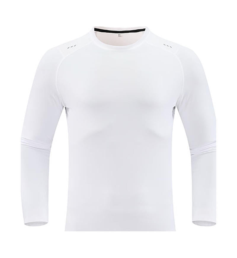 Mens Sports Running 90%Polyester   10%Spandex Long Sleeve Shirt B42113 print logo 4
