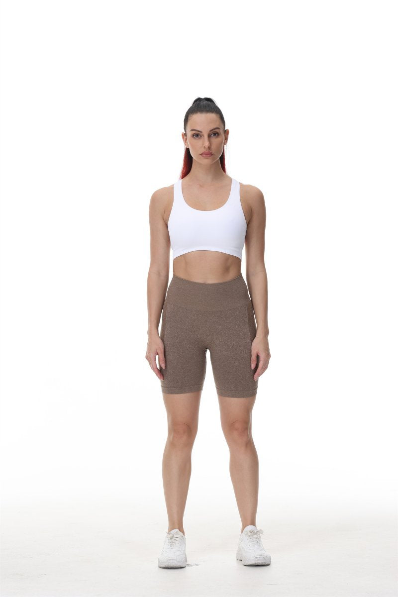 Womens Butt Lift Yoga Spandex Nylon Shorts B5228 print logo 29