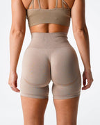 Womens Butt Lift Yoga Spandex Nylon Shorts B5228 print logo 13