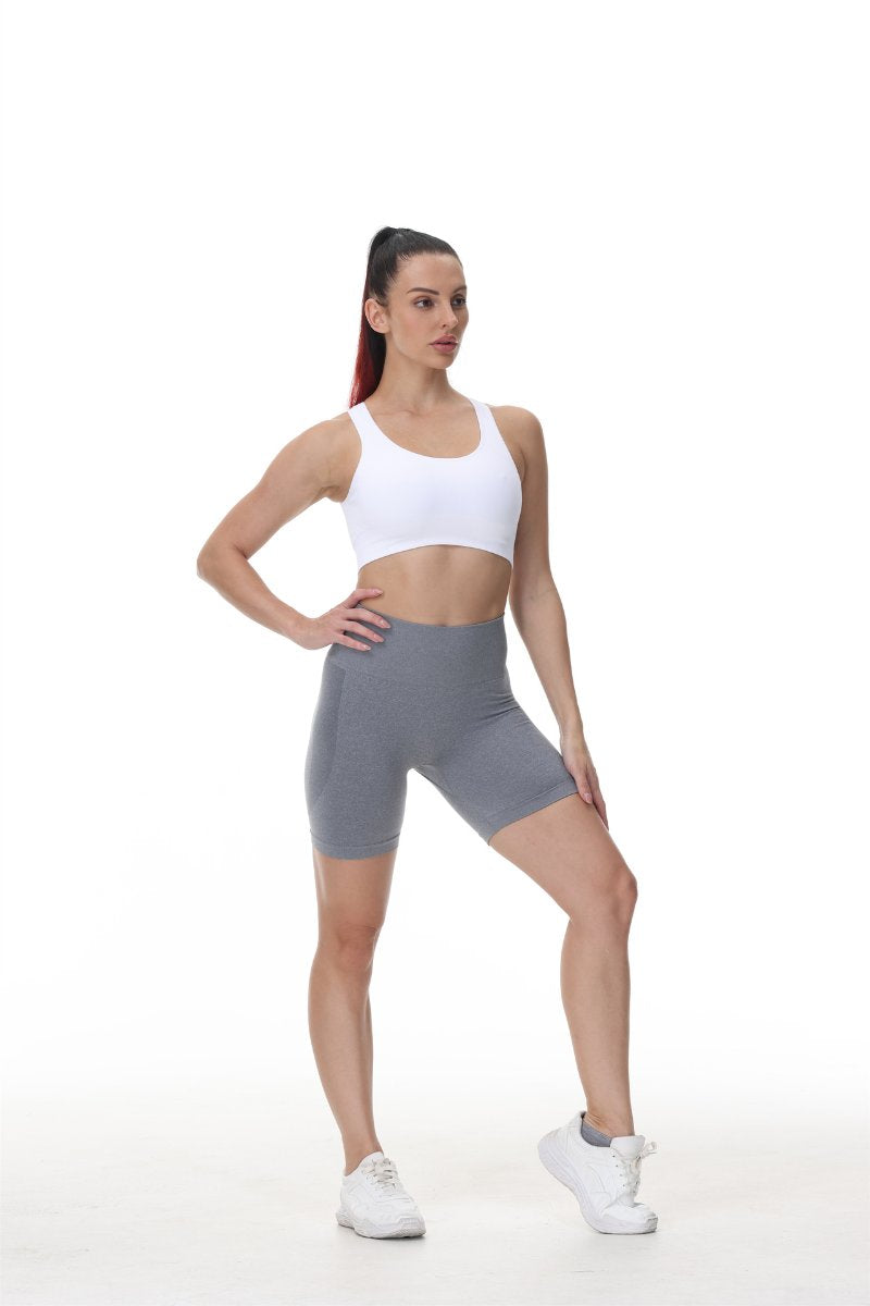 Womens Butt Lift Yoga Spandex Nylon Shorts B5228 print logo 37