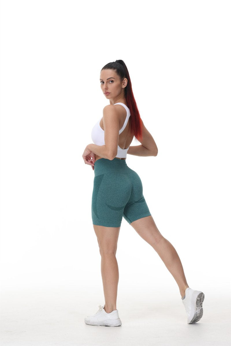 Womens Butt Lift Yoga Spandex Nylon Shorts B5228 print logo 45