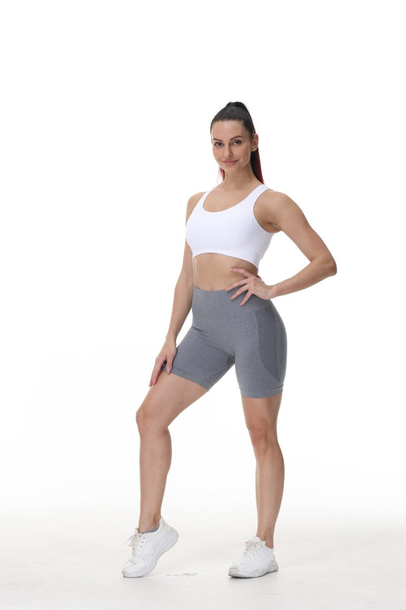 Womens Butt Lift Yoga Spandex Nylon Shorts B5228 print logo 38