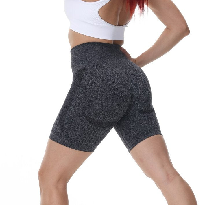 Womens Butt Lift Yoga Spandex Nylon Shorts B5228 print logo 22